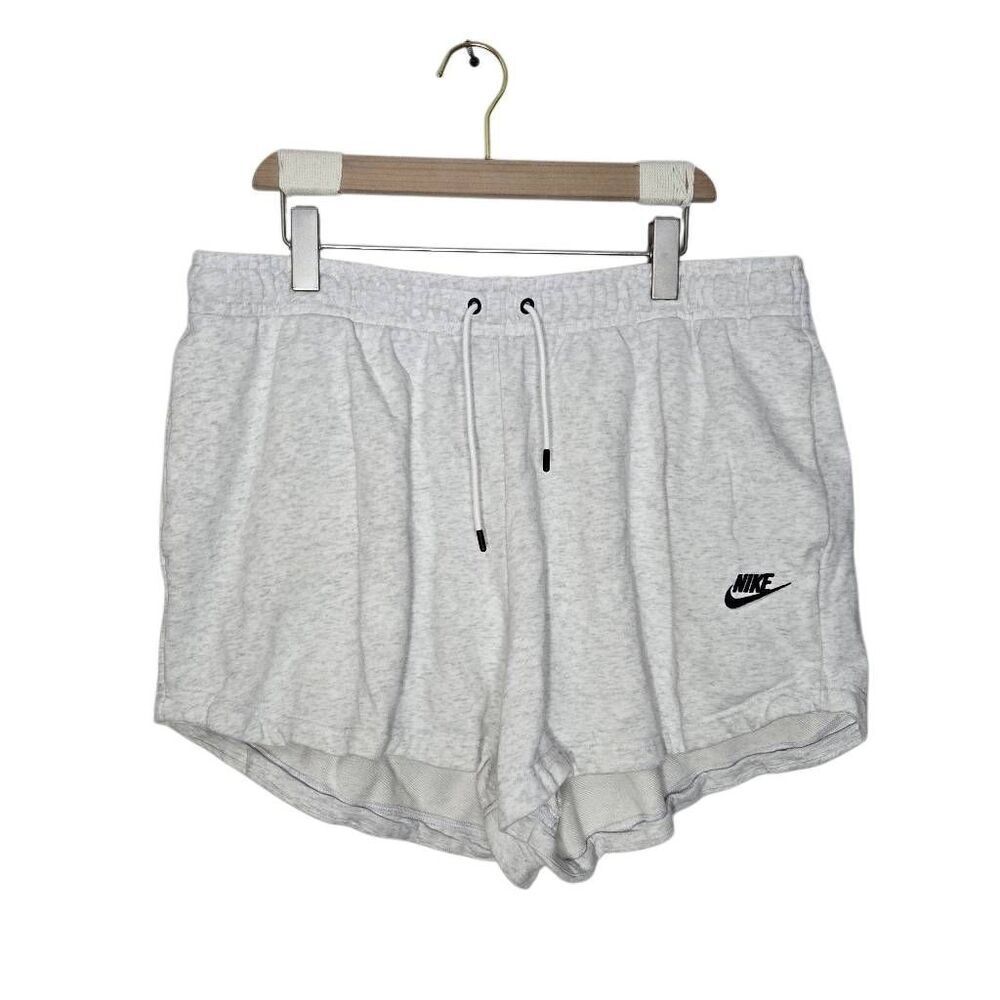 Nike Essential Fleece Shorts Women's Size 1X CZ3554-063 Gray Comfort